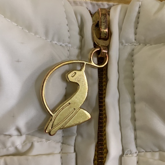 Baby Phat Size Large White Full Zip Puffer Jacket With Hood - Picture 10 of 11